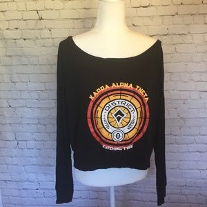 Kappa Alpha Theta Slouchy Long Sleeve Tee